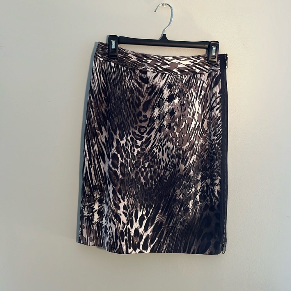Donna Degnan animal print skirt